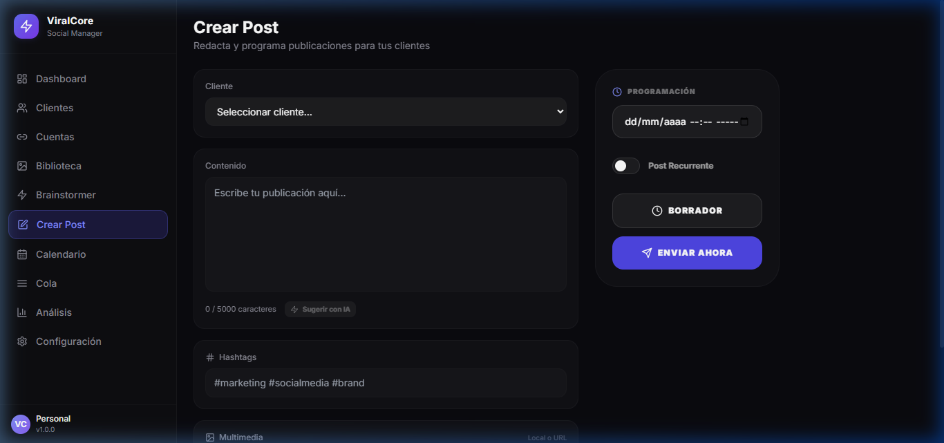 Creador de Contenido (Compose)
